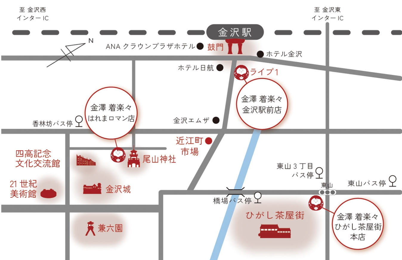 アクセス | 金沢着物レンタル はれまロマン